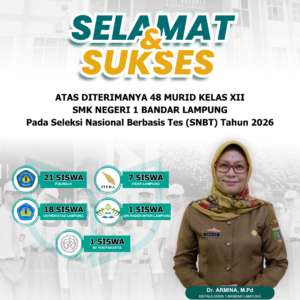 Selamat! 48 Murid SMKN 1 Bandar Lampung Lolos SNBT 2026
