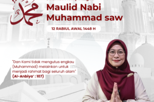 Peringatan Maulid Nabi Muhammad SAW 1448 H Meneladani Sifat Rahmatan Lil ‘Alamin di SMKN 1 Bandar Lampung